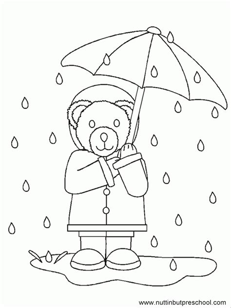 rain coloring pages books    printable