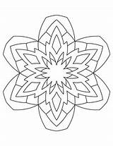 Snowflake Mandalas sketch template