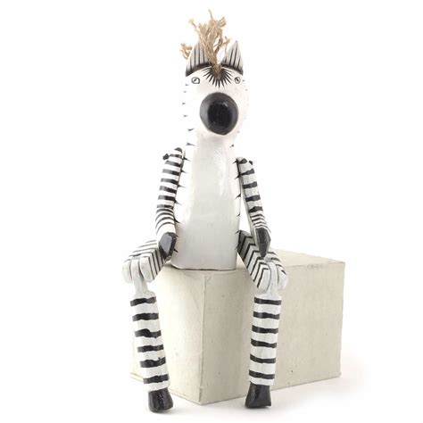 sitting zebra puppet siesta uk