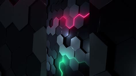 honeycomb neon metal wallpapertip