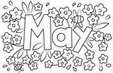 Coloring May Pages Supercoloring Spring sketch template