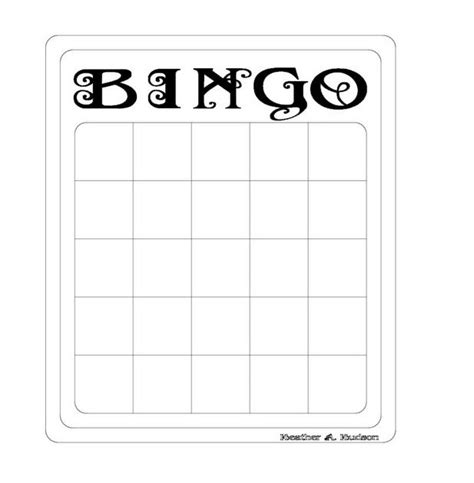 heather  hudson bingo templates  bella beauty image