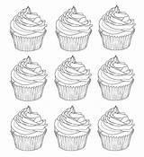 Coloring Warhol Cupcakes Pages Cup Cakes Adults Andy Cupcake Sheet Printable Adult Cake Inspired Choose Board Relaxation sketch template