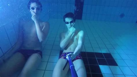 Speedo Buddies Underwater In Pool