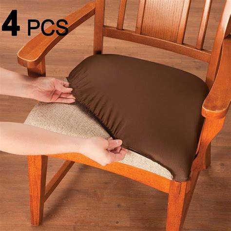 amazoncom voilamart dining chair seat covers stretch removable washable dining chair cover