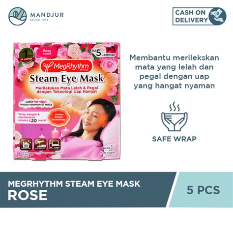 Megrhythm Steam Eye Mask Rose Scent 5 Pcs Masker Mata Dengan Uap