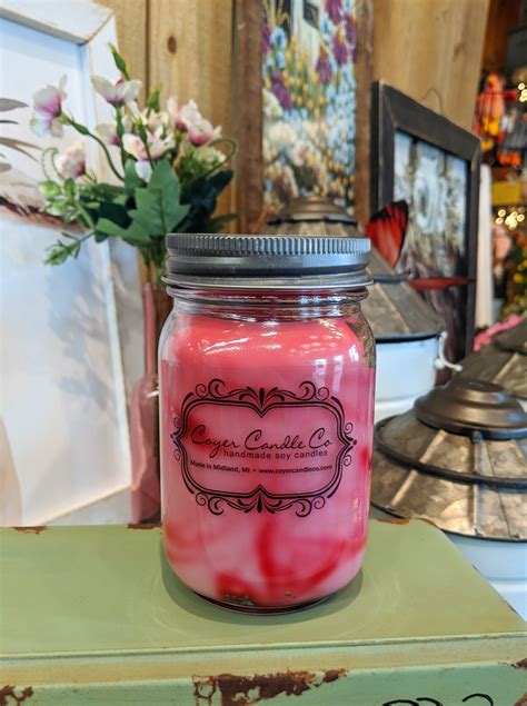 super duper cherry 16oz pint mason jar candle hoopeston il florist