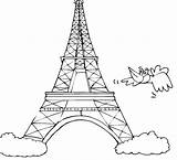 Tower Coloring Eiffel Pages Bloons Getdrawings Getcolorings sketch template