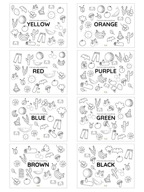printable coloring pages  colors
