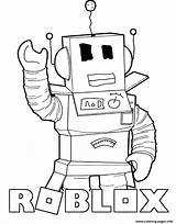Roblox Coloring Pages Robot Printable Saying Hi Print Book sketch template