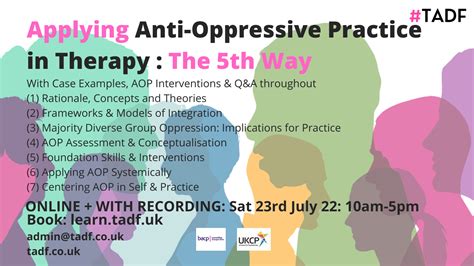 Applying Anti Oppressive Practice In Therapy The 5th Way British