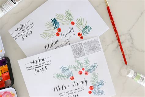 studio  simple ways  dress   christmas card envelopes