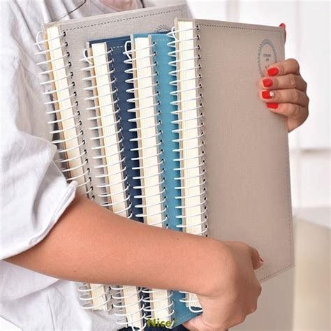 very thick super thick hard leather notebook stationery book thickening