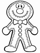 Gingerbread Man Coloring Pages Christmas Drawing Boy Color Getcolorings Line Print Colo Clipartmag sketch template