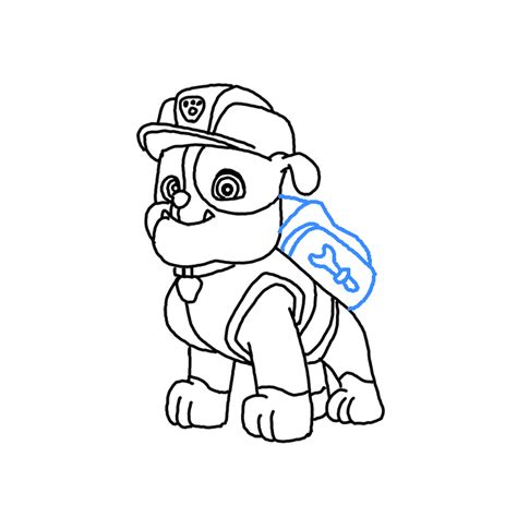 draw rubble  paw patrol step  step easy drawing guides