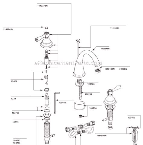 moen monticello kitchen faucet parts diagram moen  parts list  diagram