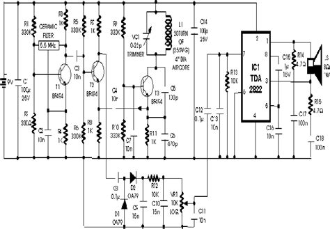 metal detector wiring diagram