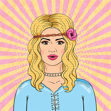 royalty free hippie woman clip art vector images and illustrations istock