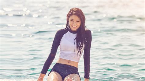 Hh43 Seolhyun Sea Cute Kpop Summer Flare Wallpaper