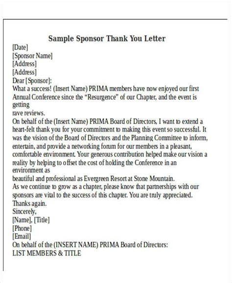 sponsorship   letter template    letter format