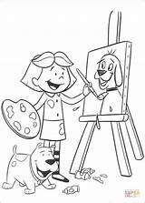 Coloring Pages Painting Clifford Emily Do Printable sketch template