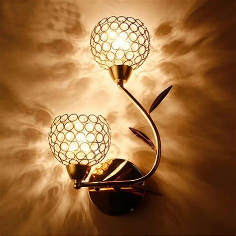 buy modern sconce led wall lamp bedside stainless steel crystal wall lights