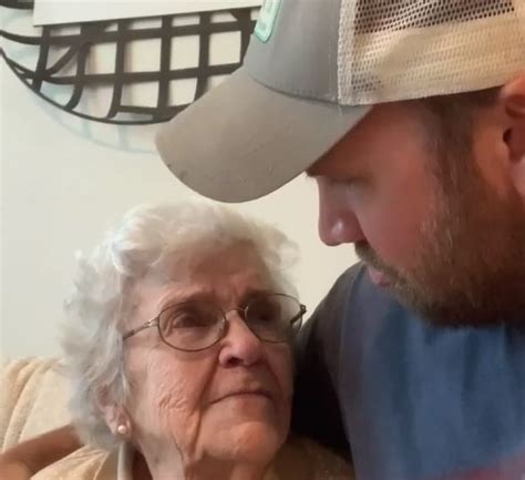 Grandma Gets Emotional Telling Grandson How Much She Loves Him