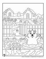 Groundhog Object Woojr sketch template