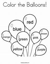 Balloons Worksheets sketch template