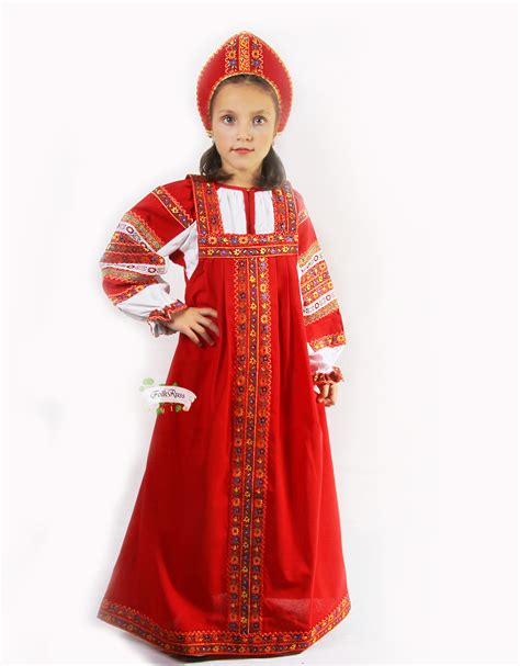 traditional russian dress dunyasha for girl ar