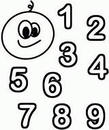 Numbers Coloring Kids Pages Printable Color Children Print sketch template