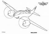 Planes Coloring Pages Disney Bulldog Ripslinger Colouring Movie Printable Skipper Chupacabra Airplane Print Getcolorings Getdrawings Colorings Kids Drawing Colori Color sketch template