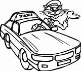 Taxi Coloring Pages Car Print Ferry Trolleybus Divyajanani Popular sketch template