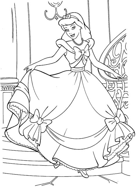 cinderella coloring page girls coloring pinterest