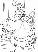 Cinderella Coloring Pages Princess Disney Adult Mice sketch template