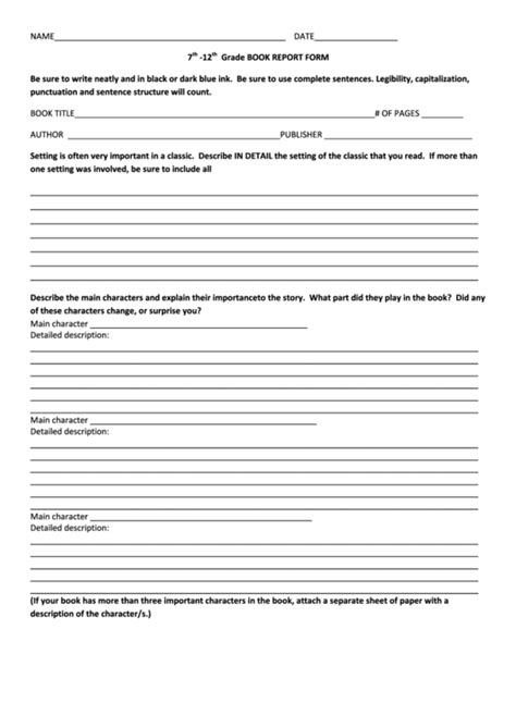 top  grade book report templates      format