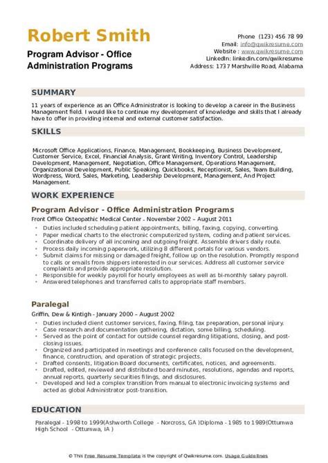 office administrator resume examples mryn ism