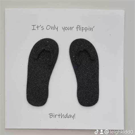 celebrations parties fun flip flop birthday card