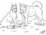 Husky Coloring Pages Dog Siberian Printable Breed Puppies Drawing Realistic Color Line Print Clipart Kids Getdrawings Getcolorings Designlooter Library Book sketch template
