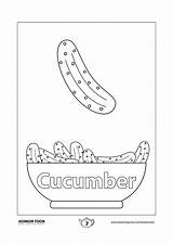 Cucumber Printable sketch template