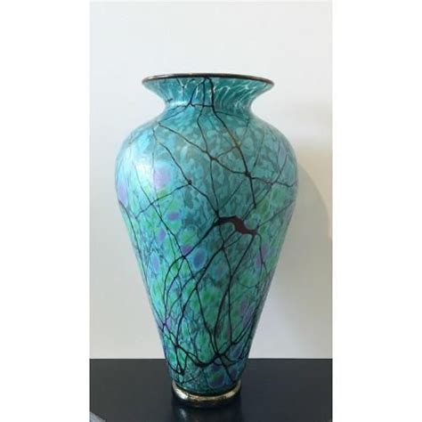Tall Serenity Vase By Lindsey Art Glass Custom Ring Designs Painting