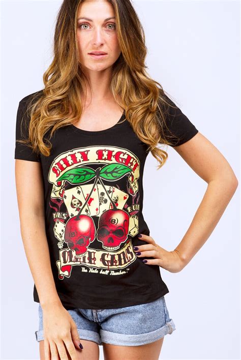 T Shirt Vintage Cherry Pour Femme Billy Eight