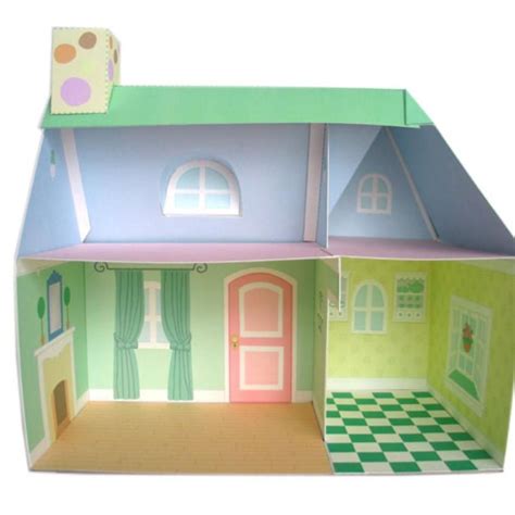 printable doll house  myfantastictoyscom paper doll house pink