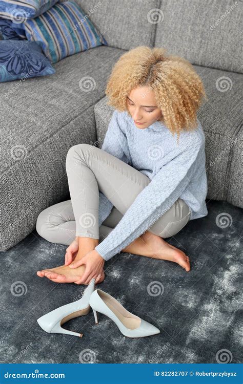 Foot Massage Aching Feet Stock Image Image Of Relaxing 82282707