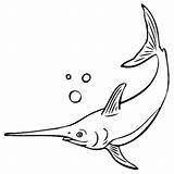 Zwaardvis Swordfish Schwertfisch Ausmalbilder Kids Malvorlage Drawings Diving Luna Stimmen Stemmen sketch template