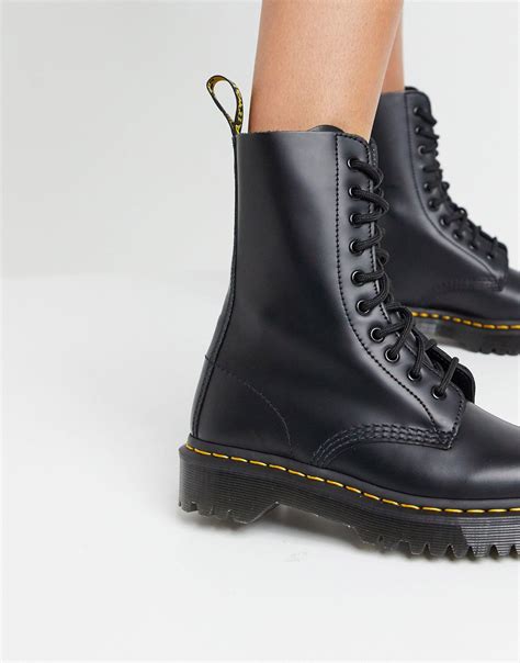 dr martens leather   eye bex boots  black lyst