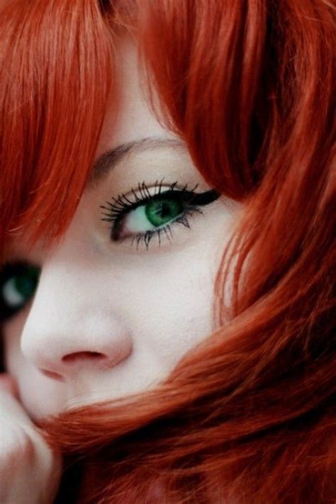 red hair and green eyes what more could you ever ask for in a