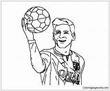 Messi Lionel Pages Coloring Soccer Color Print Coloringpagesonly sketch template