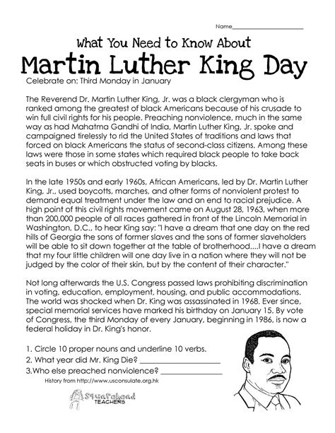 valuable st grade lesson plans  martin luther king jr lesson