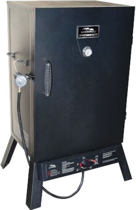 masterbuilt  model gs black propane square smoker gas cooking   finest